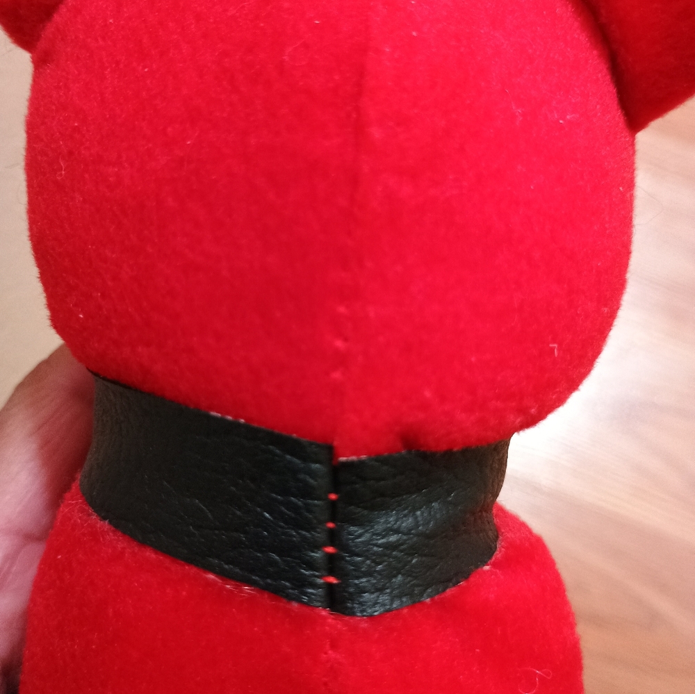 GANZ Plush Red Dog Sitting Stuffed Animal Bull Terrier Toy 8in - Picture 11 of 16